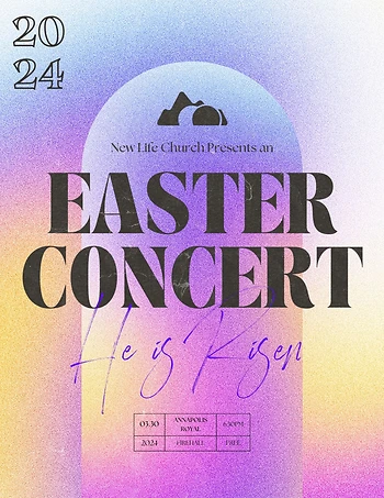 Poster for Easter Gospel Concert