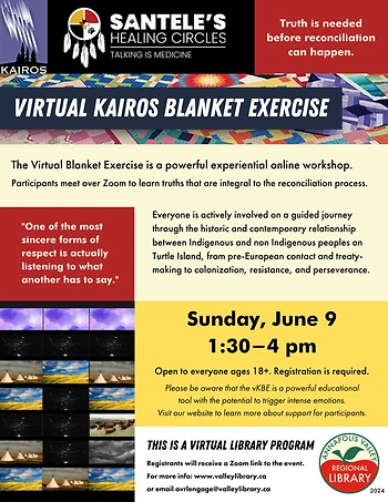 Poster for Virtual KAIROS Blanket Exercise