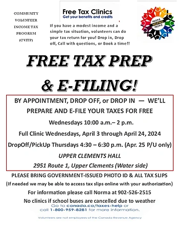 Poster for Tax Clinics