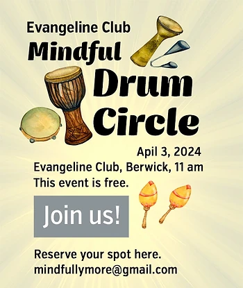 Poster for Mindful Drum Circle