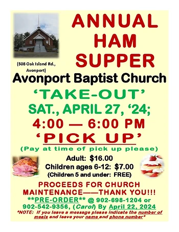 Poster for Ham Supper