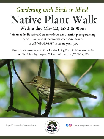 Poster for Gardening with Birds in Mind