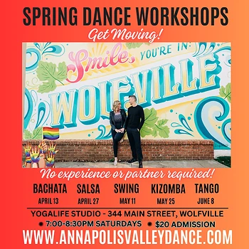 Poster for Spring Dance Workshops