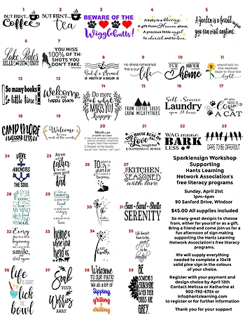 Poster for Sparklensign Fundraising Workshop