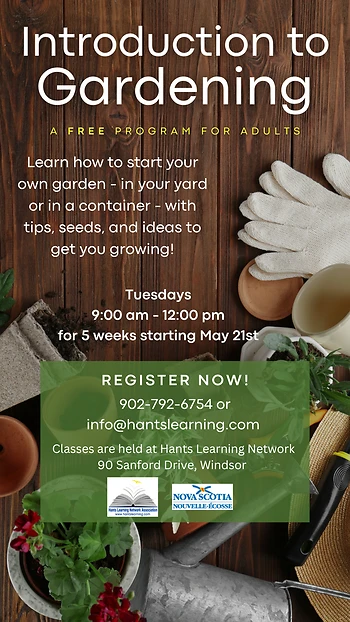 Poster for Introduction to Gardening