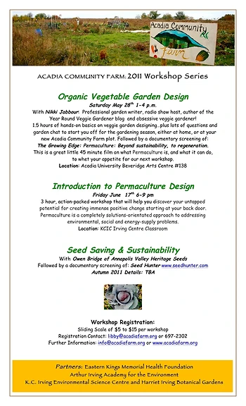 Poster for Organic Vegetable Garden Design
