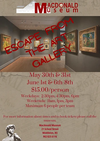 Poster for Escape the Art Gallery