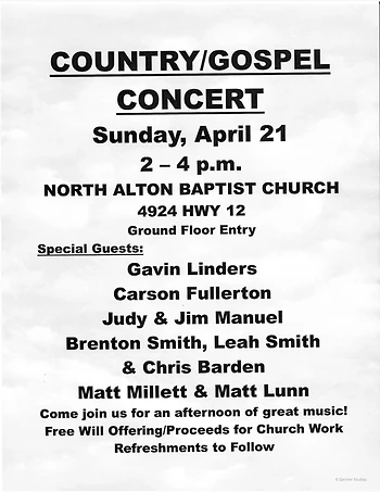 Poster for Gospel/Country Show