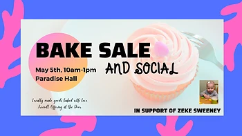 Poster for Bake Sale and Social