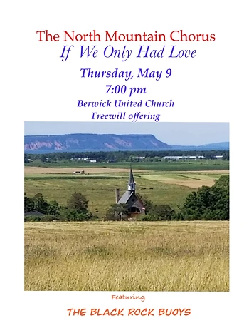 Poster for North Mountain Chorus Concert