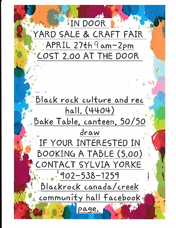 Poster for Yard Sale / Craft Sale