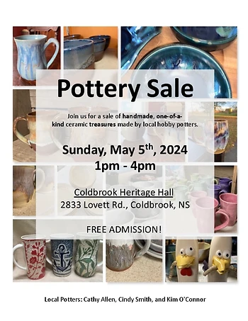 Poster for Pottery Sale