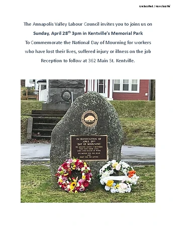 Poster for National Day of Mourning Ceremony