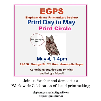 Poster for Print Day in May Print Circle