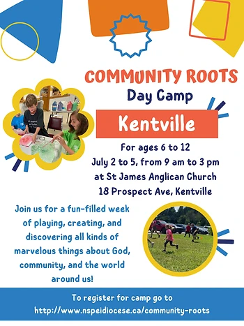 Poster for Community Roots Day Camp