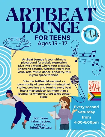Poster for ArtBeat Lounge for Teens