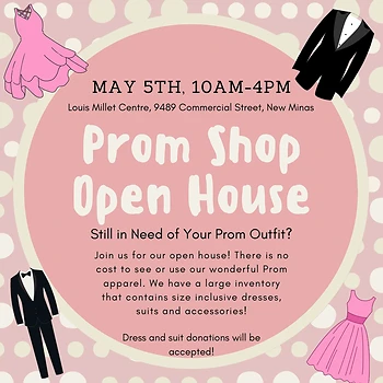 Poster for Prom Shop Open House