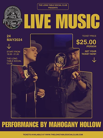 Poster for Cooking with Fire Friday with Mahogany Hollow