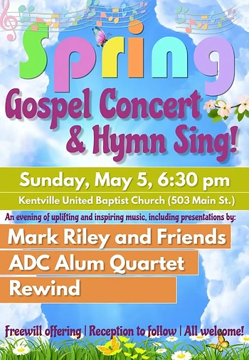 Poster for Spring Gospel Concert & Hymn Sing