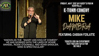 Poster for K-Town Comedy Presents: Mike Dambra!