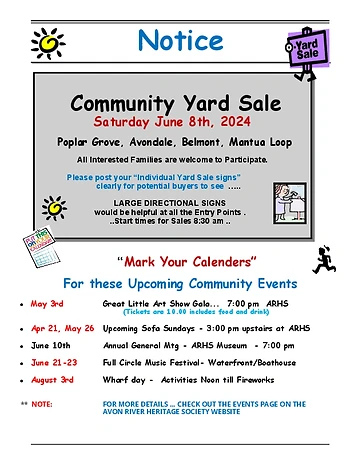 Poster for Loop Yard Sale & Bake Sale
