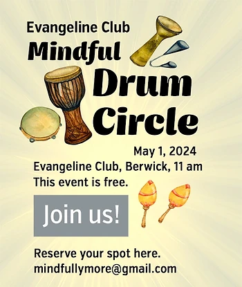 Poster for Mindful Drum Circle