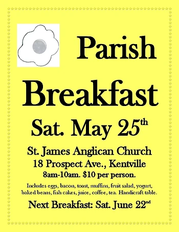 Poster for Parish Breakfast