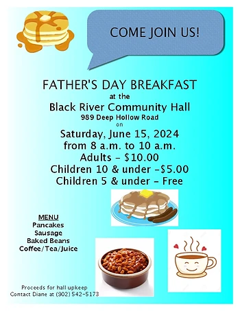Poster for Father's Day Breakfast