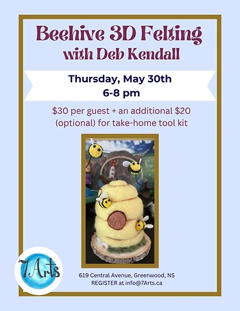Poster for Beehive 3D Felting