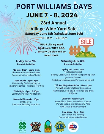 Poster for Port Williams Days