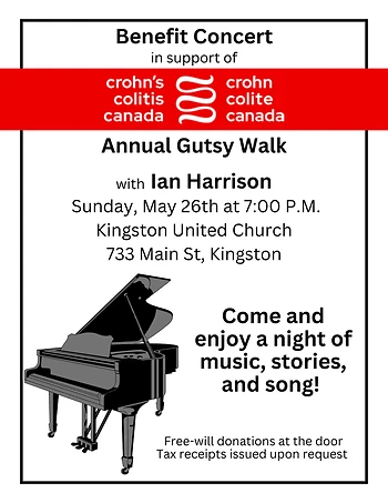 Poster for Benefit Concert for Crohn's and Colitis Canada