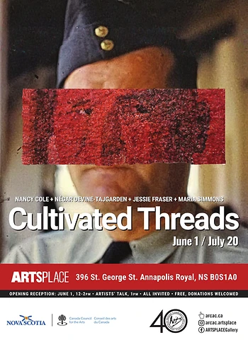 Poster for Opening Reception / Cultivated Threads