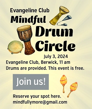 Poster for Mindful Drum Circle