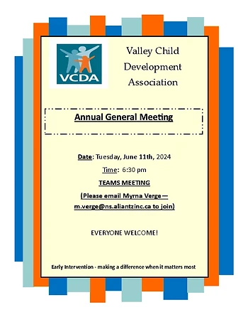 Poster for AGM, Valley Child Development Association