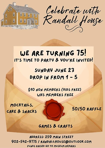 Poster for 75th Birthday Party