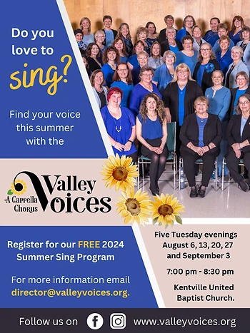 Poster for Summer Sing