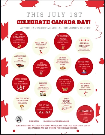 Poster for HMCC Canada Day Celebration