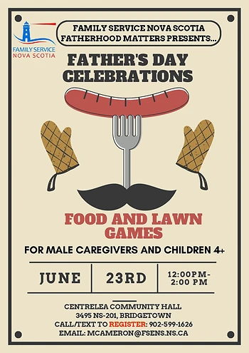Poster for Father's Day BBQ and Lawn Games