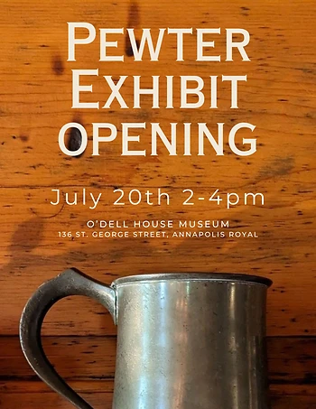 Poster for Pewter Exhibit Opening