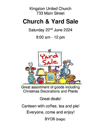 Poster for Church Yard Sale