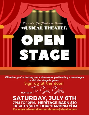 Poster for Musical Theatre Open Stage