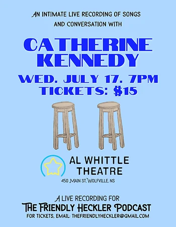 Poster for The Friendly Heckler Live with Catherine Kennedy