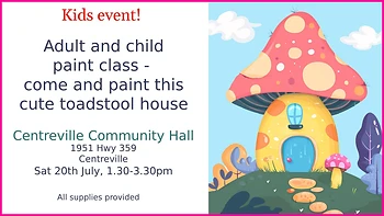 Poster for Parent and Child Paint Class