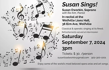 Poster for Susan Sings in Recital