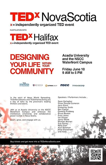 Poster for TEDx Nova Scotia