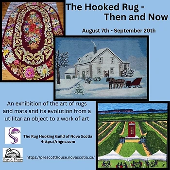 Poster for The Hooked Rug Then and Now