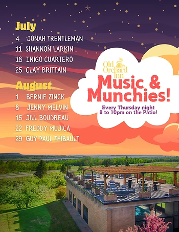 Poster for Music & Munchies with Jill Boudreau