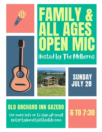 Poster for Family & All Ages Open Mic