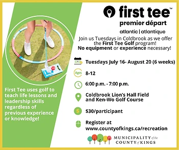 Poster for First Tee Golf Program