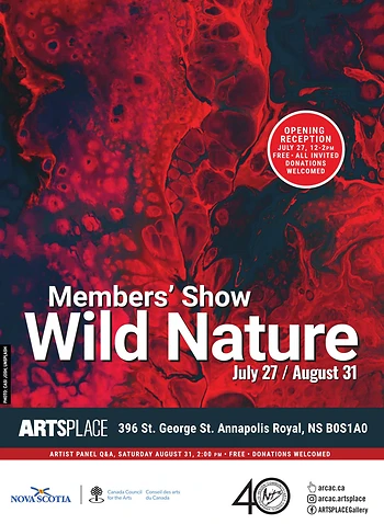 Poster for Opening / Wild Nature, Annual ARCAC Members' Show